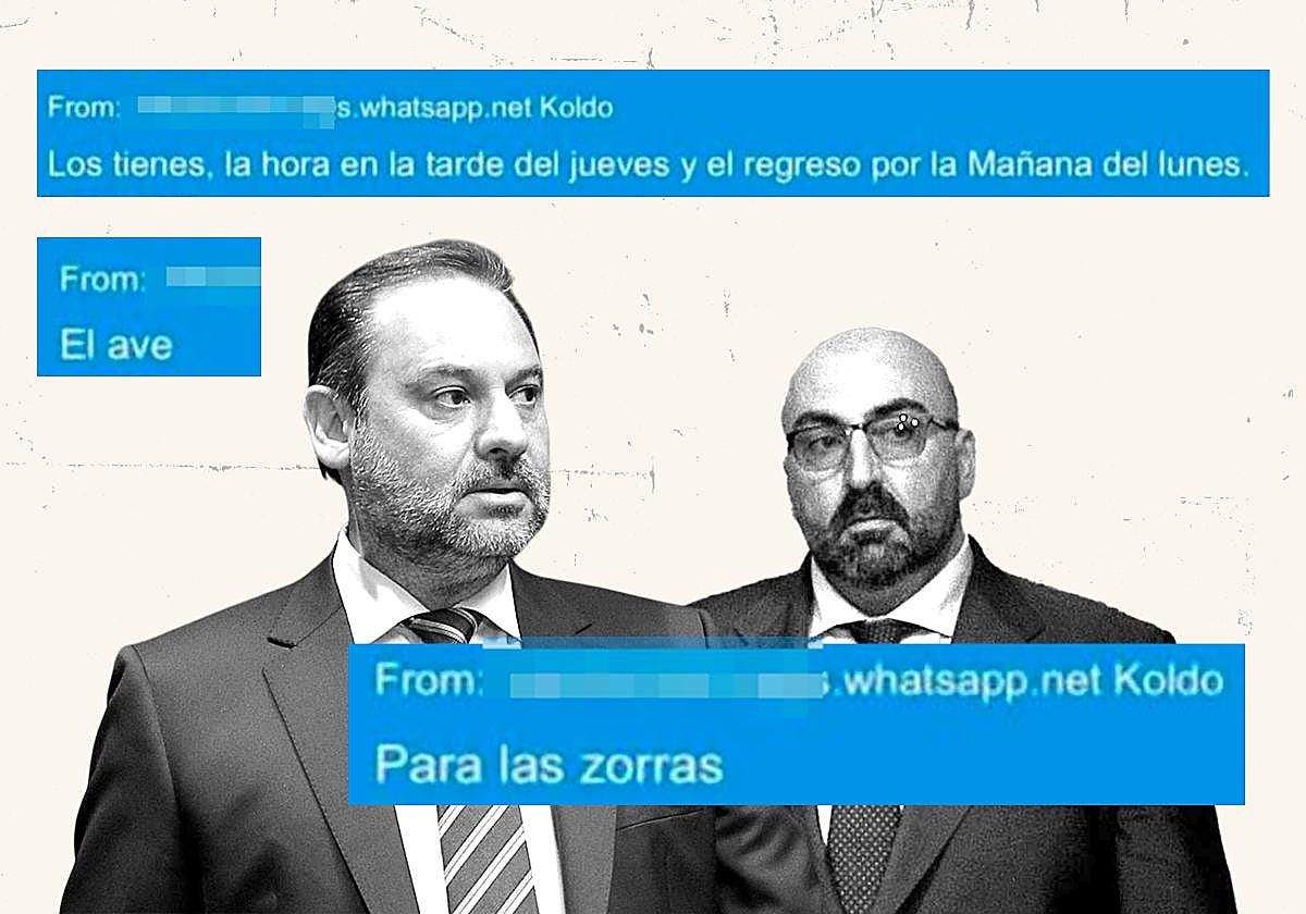 Mujeres, oro blanco y viajes: los diez mensajes de los chats entre Koldo y Ábalos