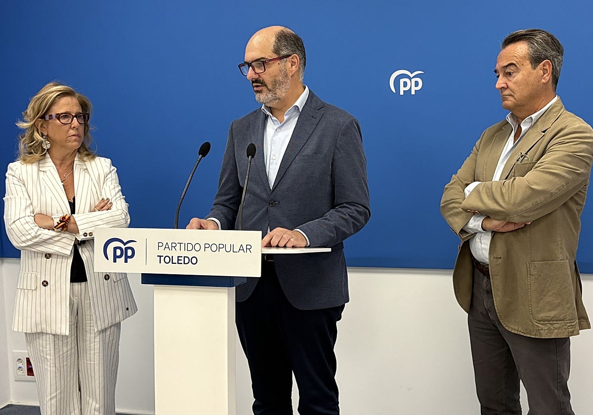 Los diputados por Toledo, Pilar Alía, José Manuel Velasco y Agustín Conde