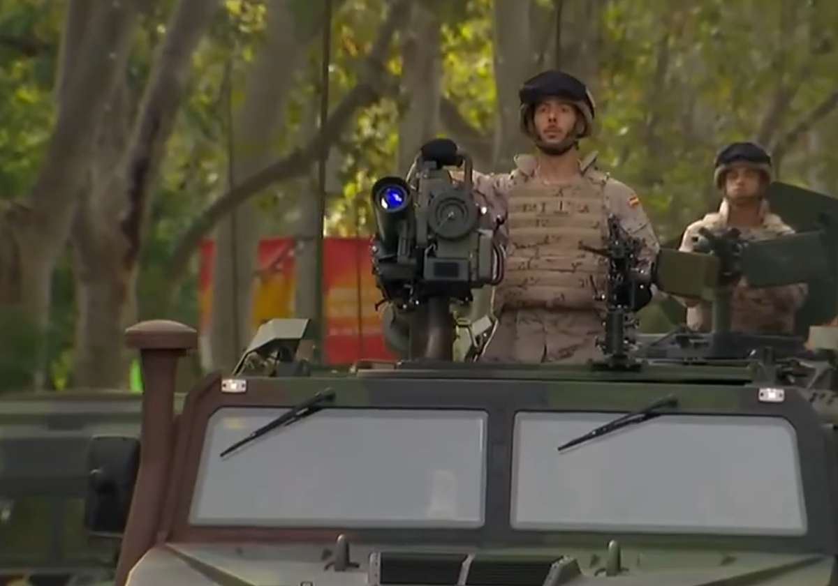 Momento del desfile donde se ha visto el sistema Spike