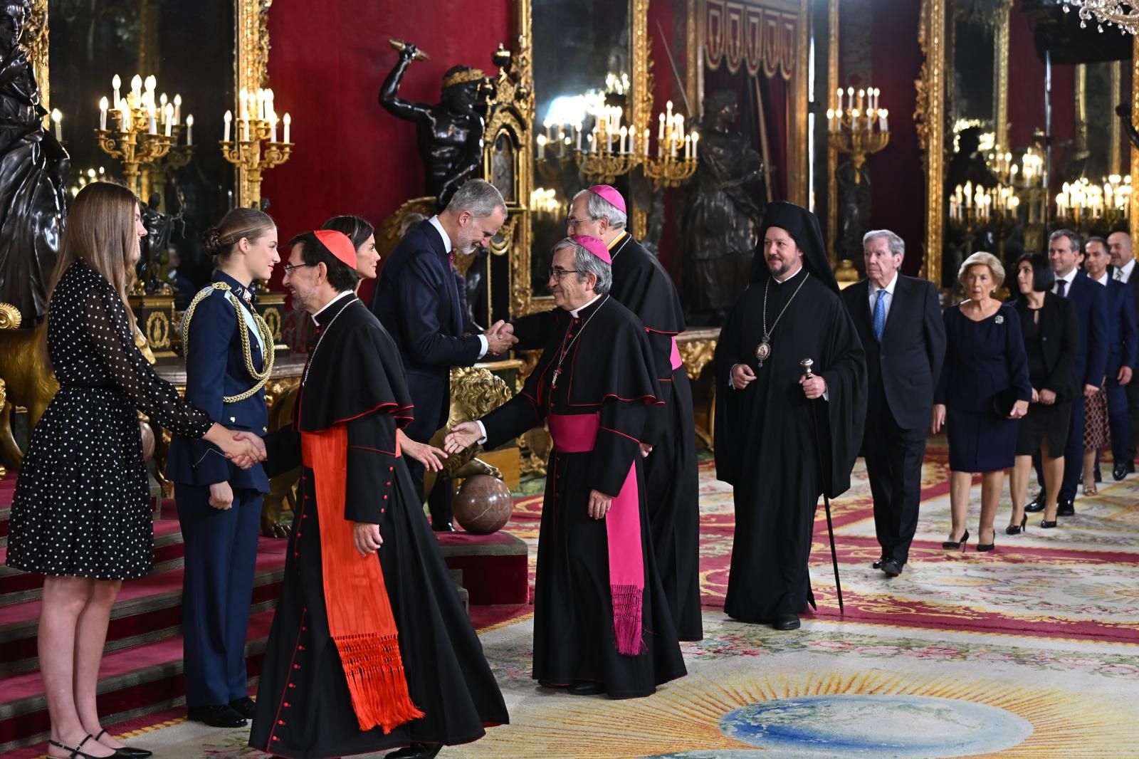 A la recepción estaban invitados, como cada año, representantes de todas las congregaciones religiosas de España
