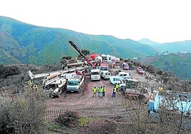 Rescatado un niño atrapado en el fondo de un pozo de una obra en Torredelcampo, en Jaén