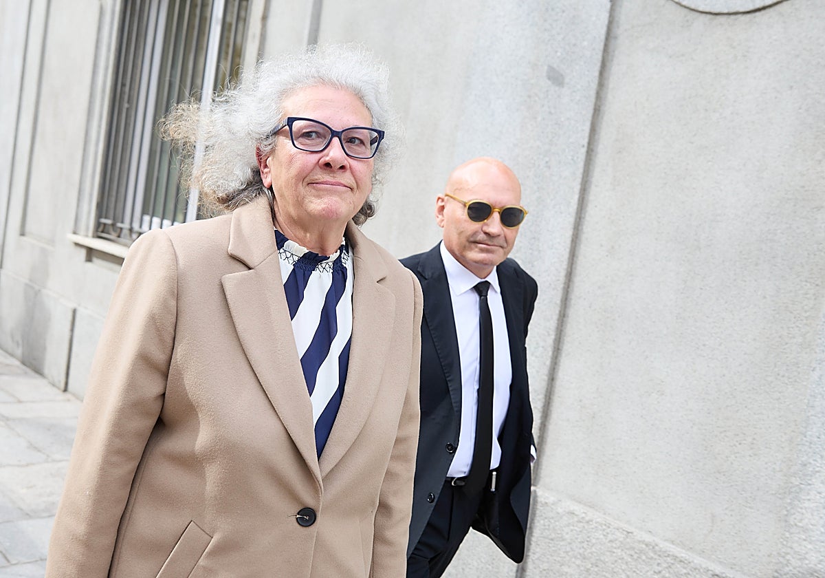 Carmen Pano a su salida de declarar en el Tribunal Supremo el pasado 25 de febrero de 2025
