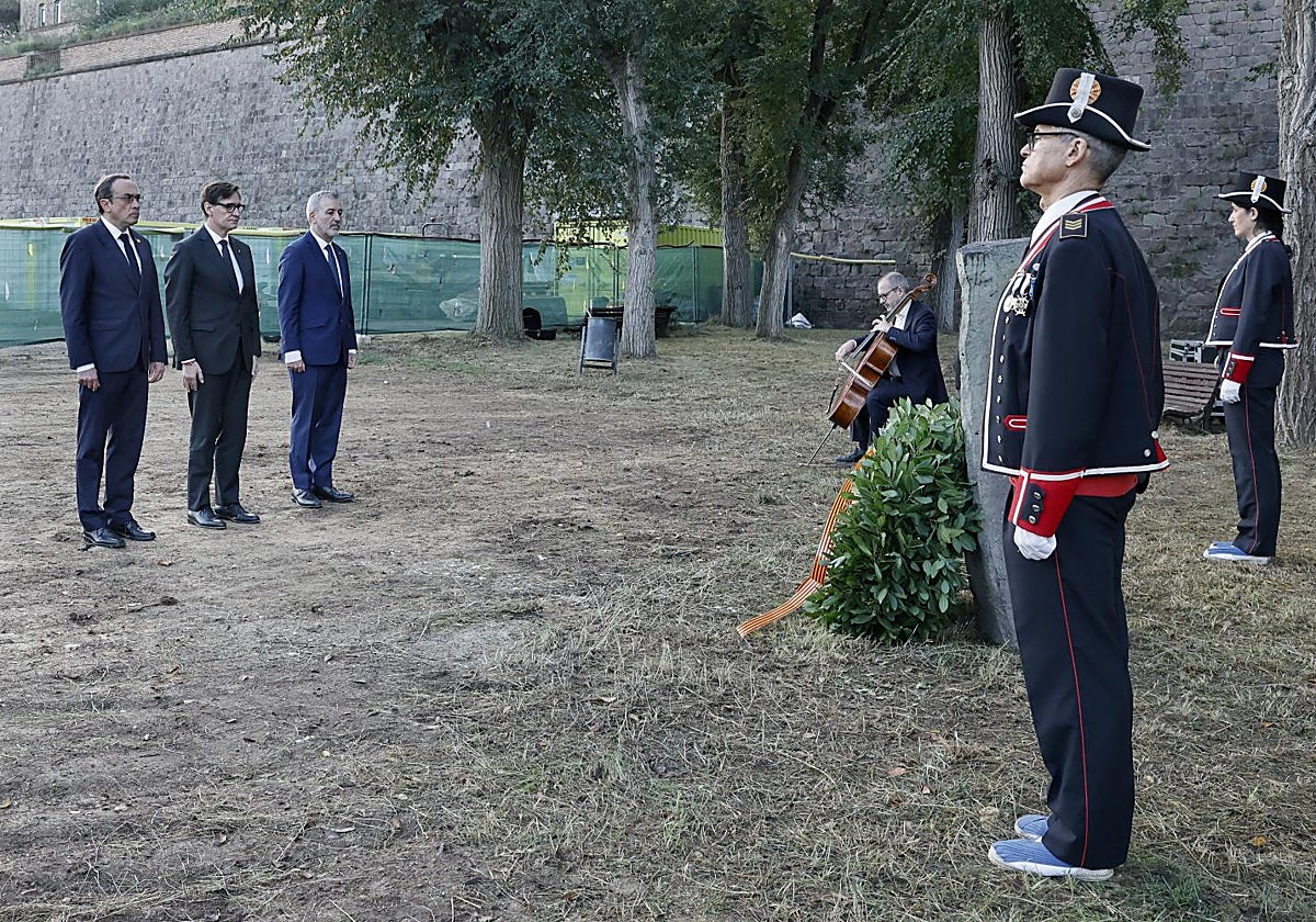 Rull, Illa y Collboni, en el homenaje al expresidente Companys