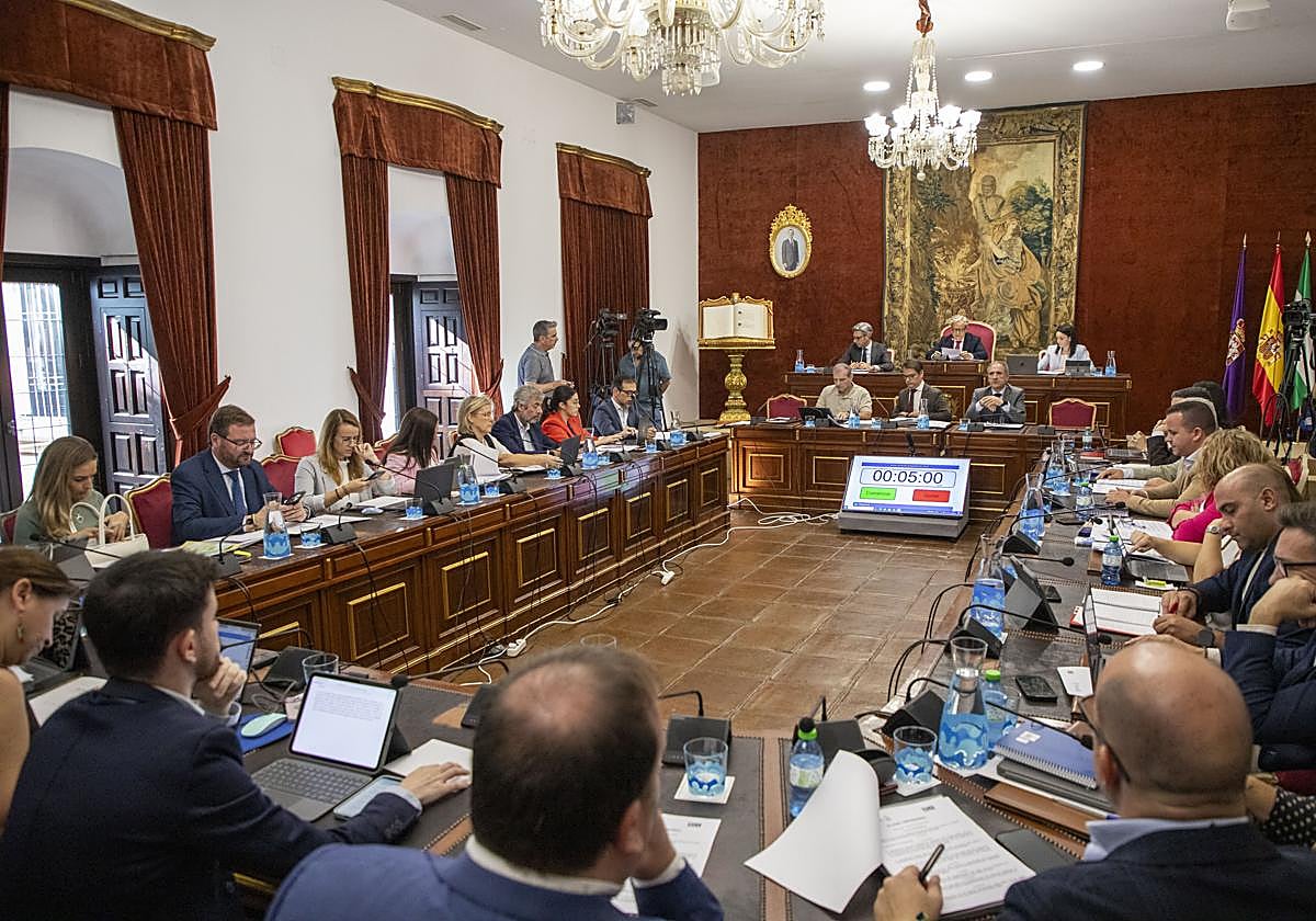 Imagen del Pleno celebrado este miércoles en la Diputación