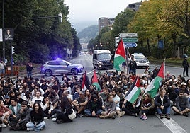 La Ertzaintza permitió protestas pro Palestina de grupos de izquierda radical para «evitar» disturbios