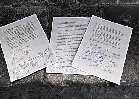 Imagen secundaria 1 - &#039;En adelante, paz&#039;: la villa de Ansó se reivindica con el tratado en vigor más antiguo de Europa y pide su reconocimiento por la Unesco