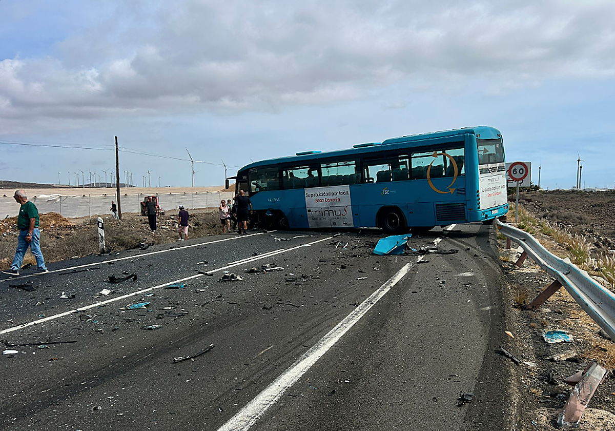 Un fallecido y dos heridos graves en un aparatoso accidente en Gran Canaria