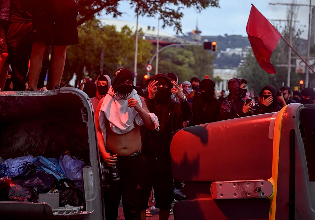 Disturbios tras la marcha propalestina del miércoles