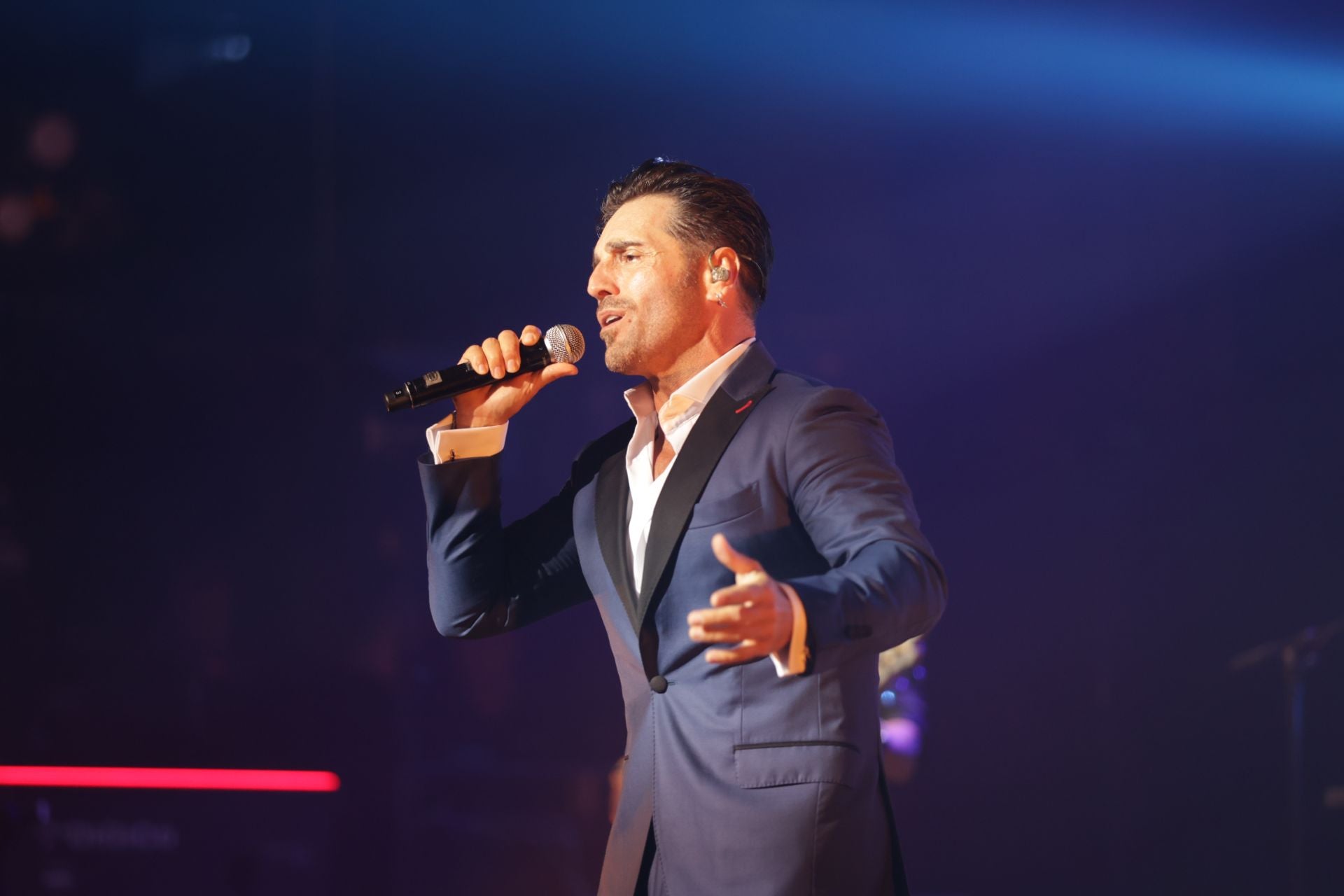 David Bustamente, este viernes durante su concierto en el Gran Teatro de Córdoba