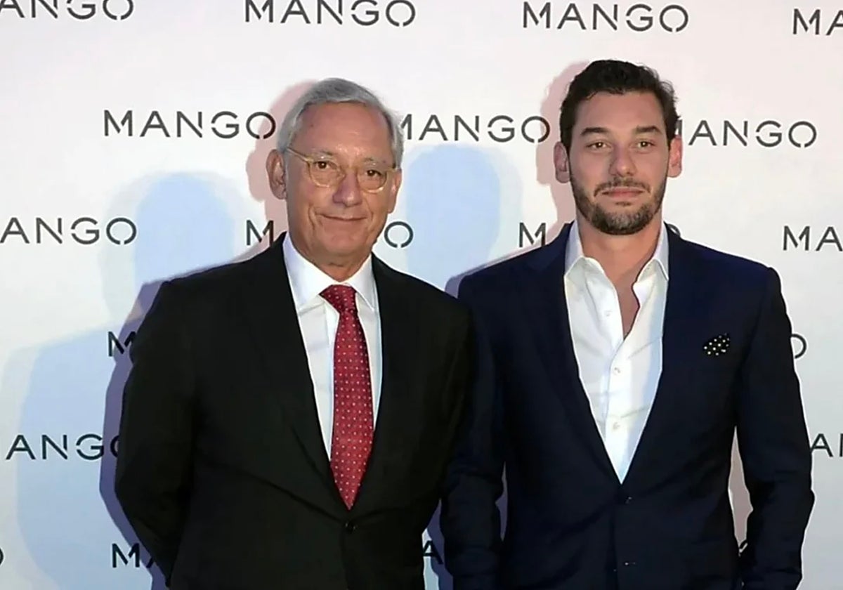 Isak Andic, fundador de Mango, junto a su hijo Jonathan