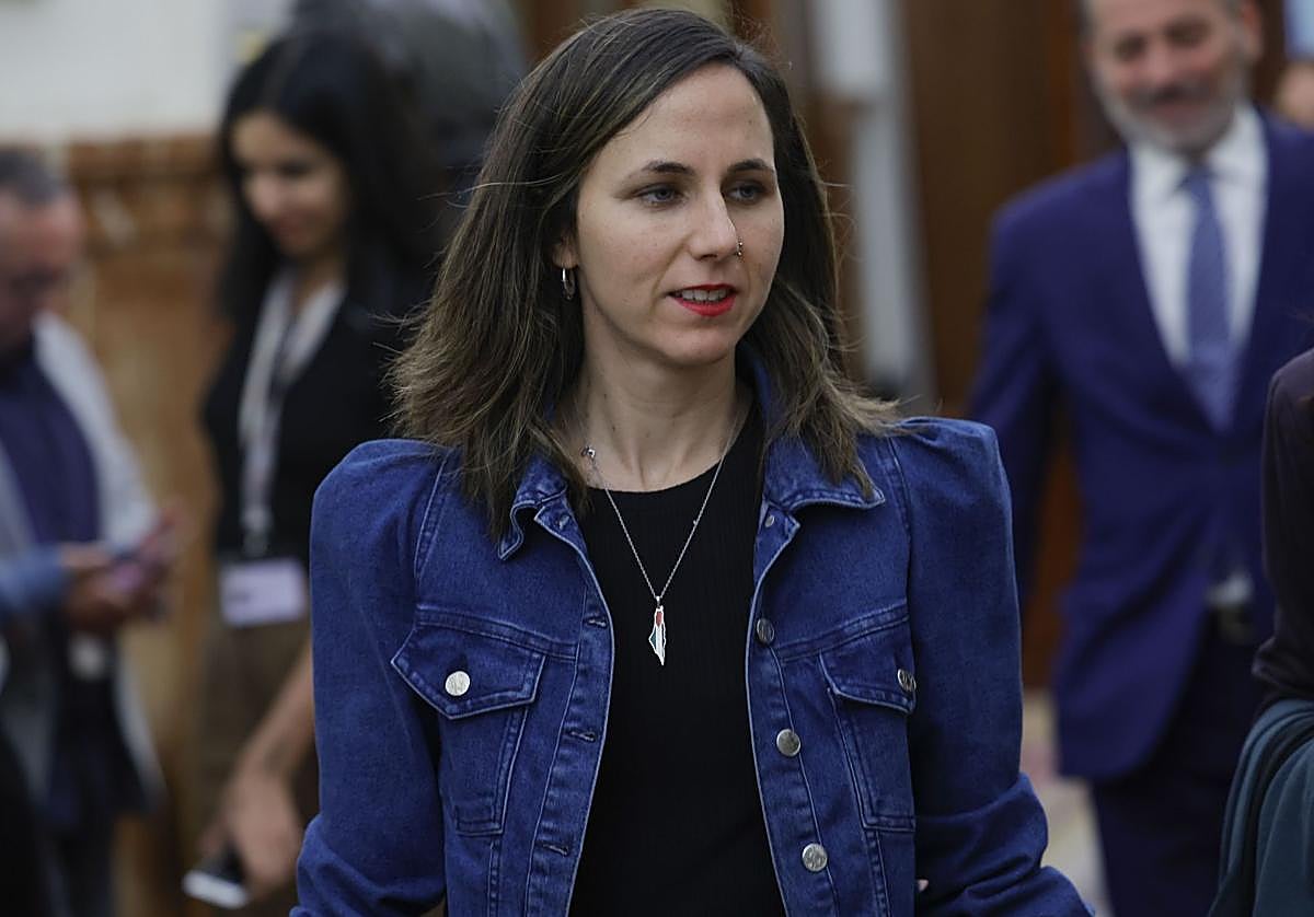 La secretaria general de Podemos, Ione Belarra, en el Congreso