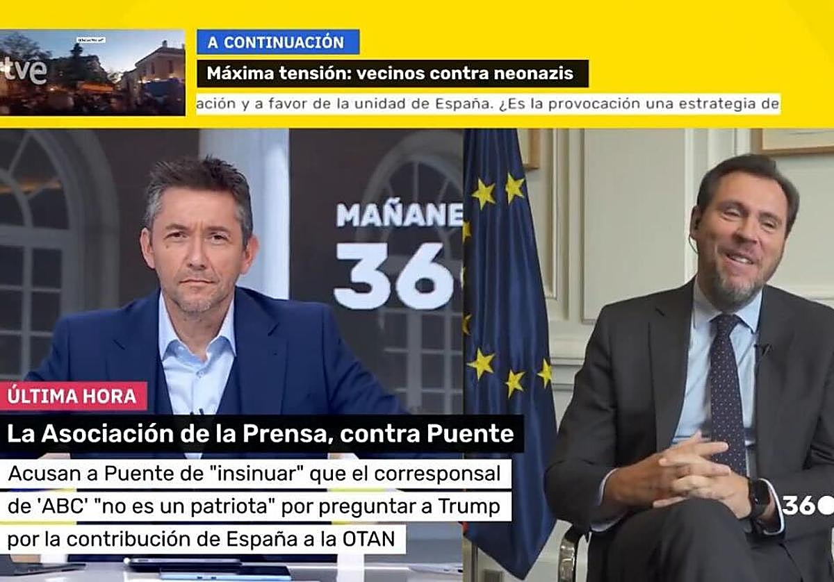 Óscar Puente vuelve a atacar al corresponsal de ABC en Washington, David Alandete, y le acusa de «terminal político» en RTVE