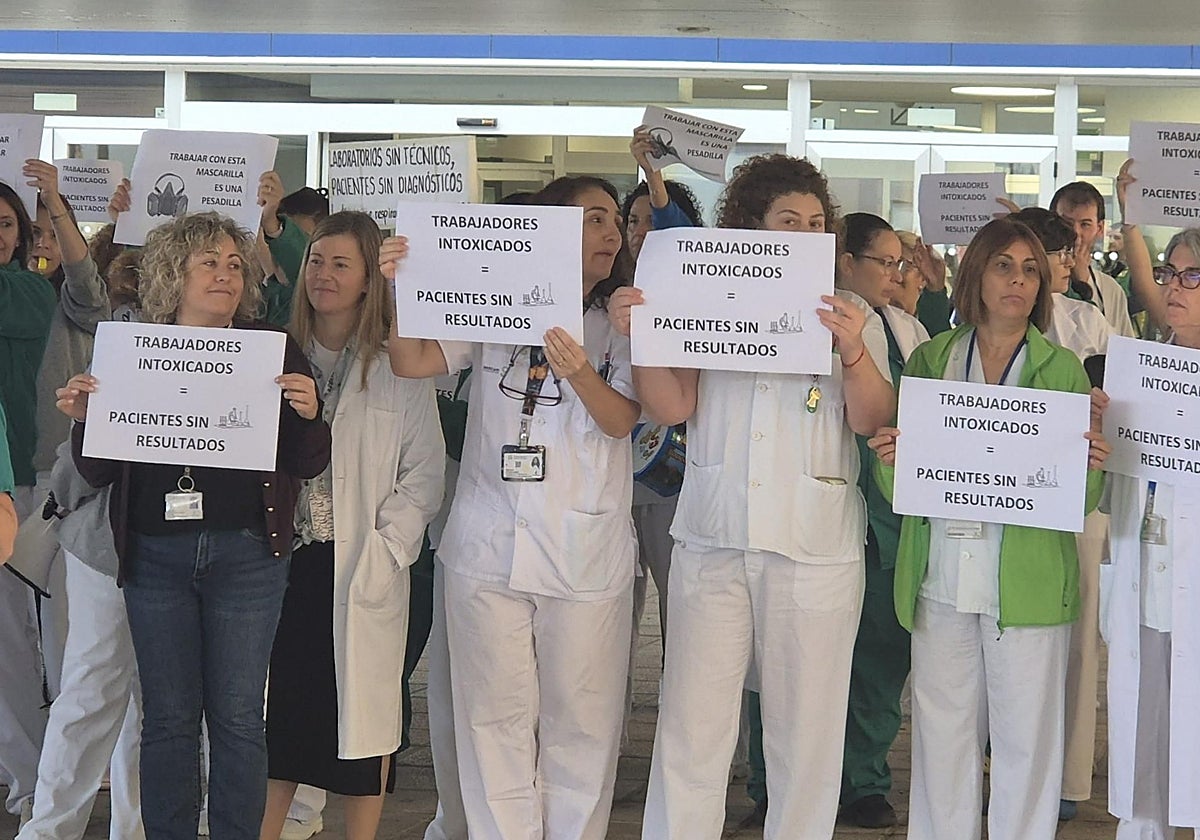 Delegados de prevención del Área Sanitaria de Toledo del Sescam se han concentrado