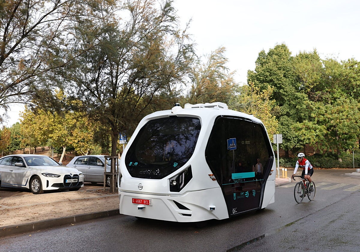 El bus sin conductor que recorrerá Casa de Campo hasta el 24 de octubre