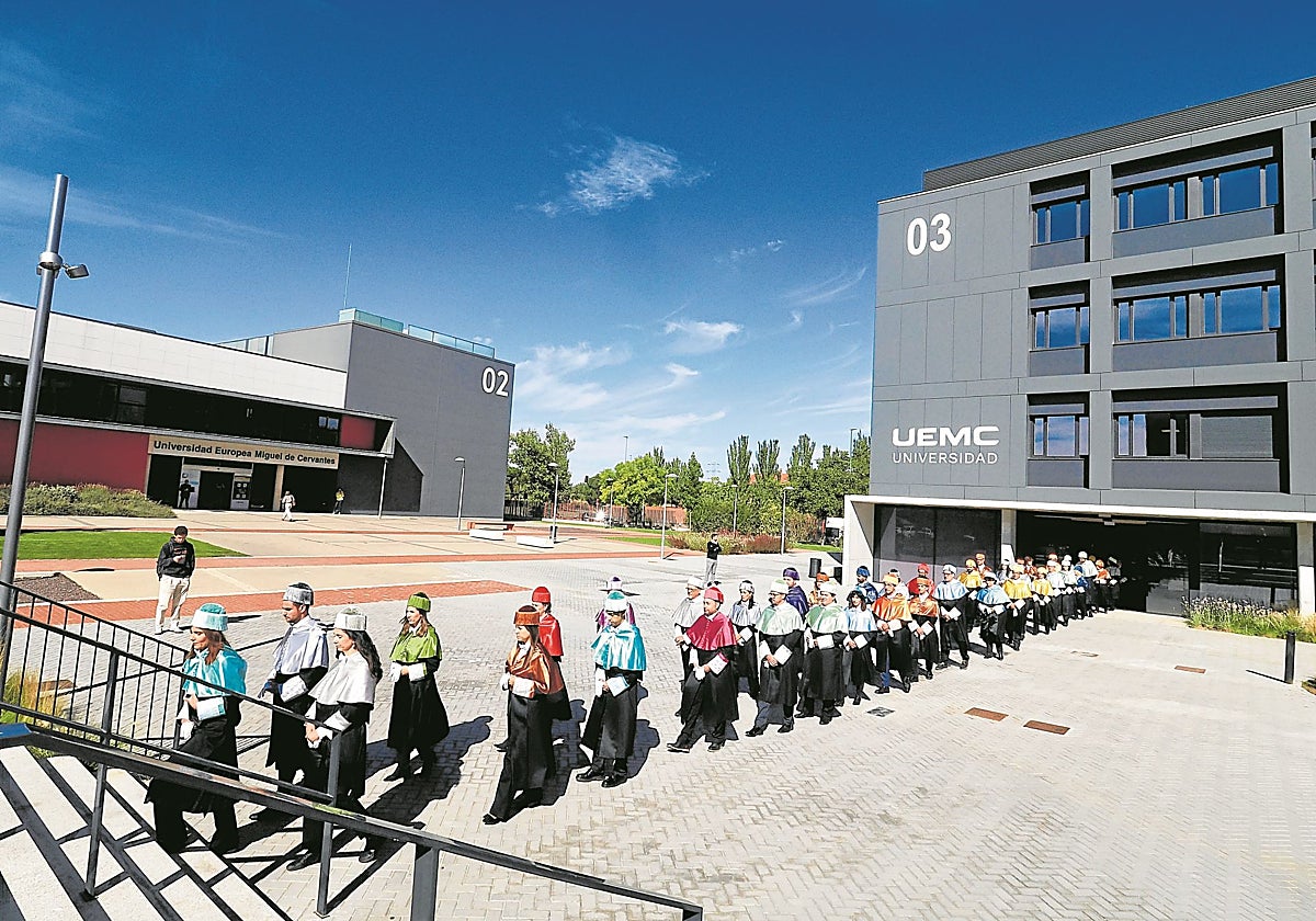 Acto de apertura del curso académico en la Universidad Europea Miguel de Cervantes