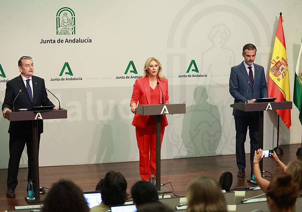 Rueda de prensa tras el consejo de gobierno andaluz