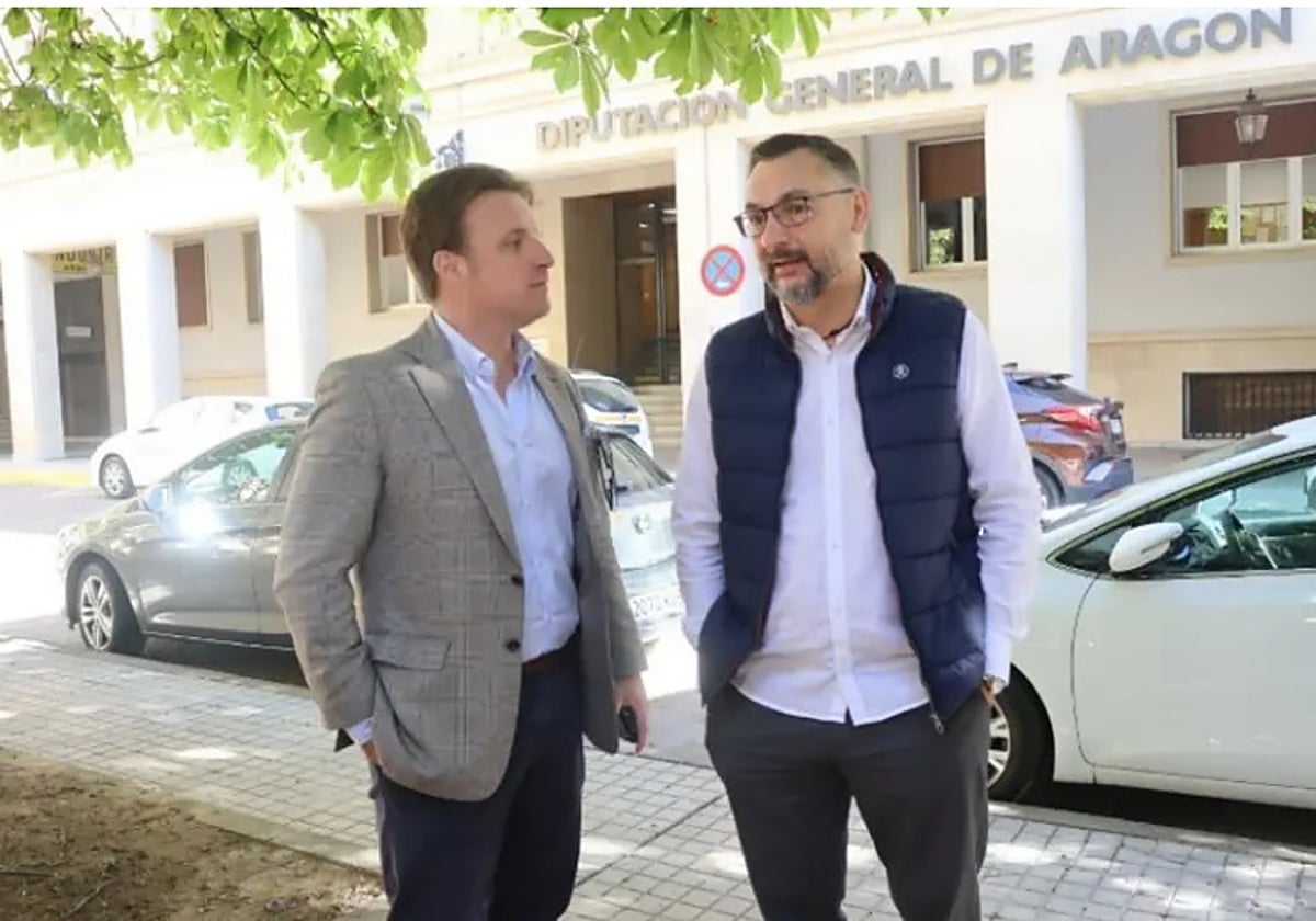 El ya exasesor Marcos Francoy y el diputado autonómico de Vox Fermín Civiac, en una imagen de archivo
