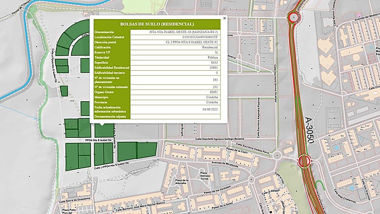 Plano de la parcela y sus características