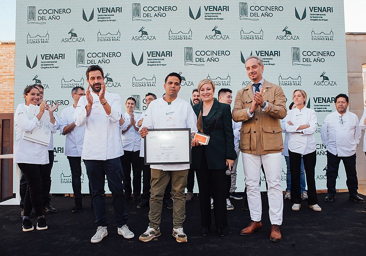 Entrega del premio al chef Jorge Asenjo en Almagro