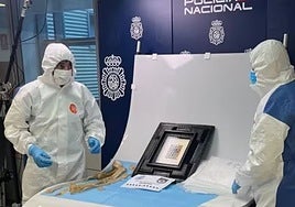 El 'picasso' encontrado en Madrid nunca salió del edificio porque lo recogió una vecina pensando que era un paquete