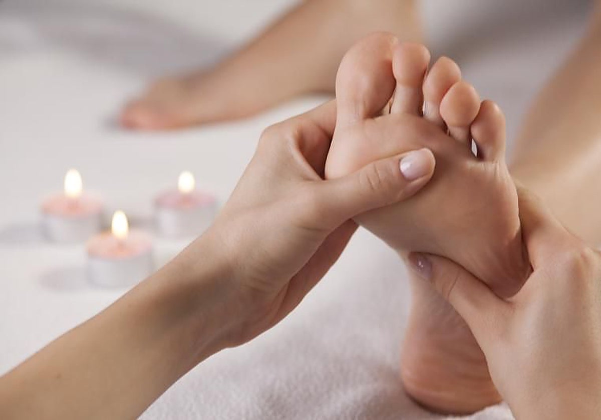 Imagen de archivo de un masaje en un centro especializado