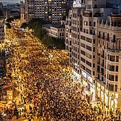 Valencia se moviliza en masa en el primer aniversario del desastre de la dana al grito de 'Mazón, dimisión'