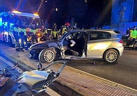 Herido grave un conductor kamikaze que triplicaba la tasa de alcoholemia tras chocar contra un VTC en Carabanchel
