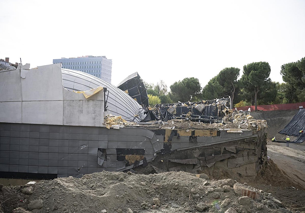 Cúpula del antiguo Imax tras su derribo