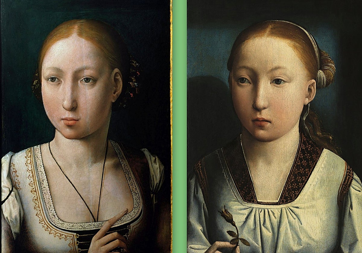 Juana de Castilla y Catalina de Aragón. Juan de Flandes