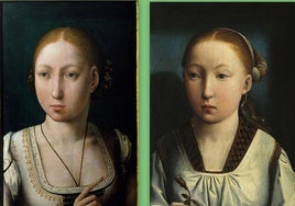 Juana de Castilla y Catalina de Aragón. Juan de Flandes