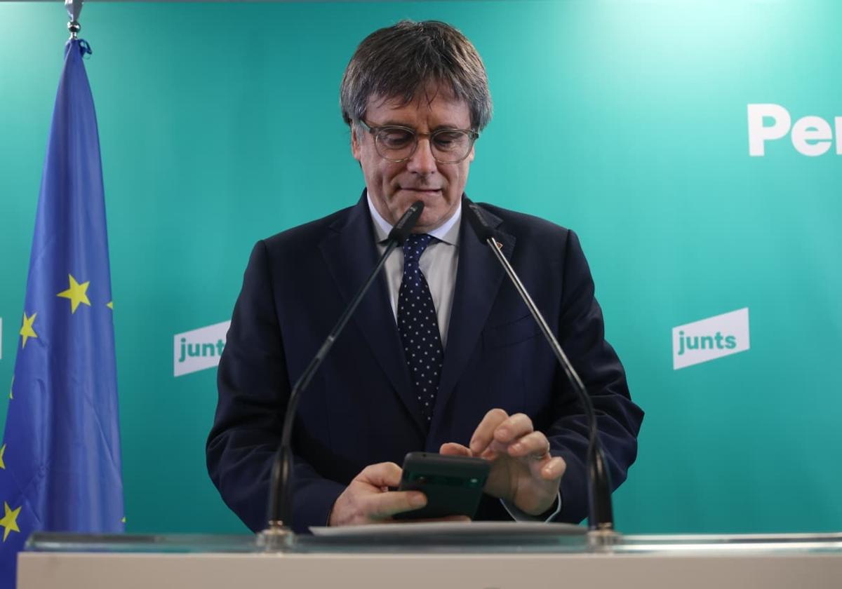 Rueda de prensa de Puigdemont tras la decisión de Junts de romper con el PSOE, en directo: declaraciones y última hora hoy