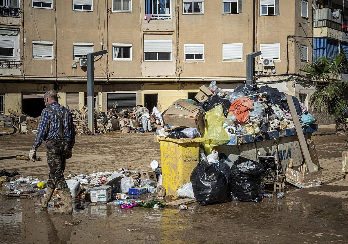 Imagen de archivo tomada en Catarroja días después de la dana del 29 de octubre de 2024