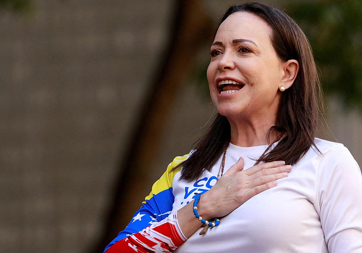 La líder venezolana María Corina Machado