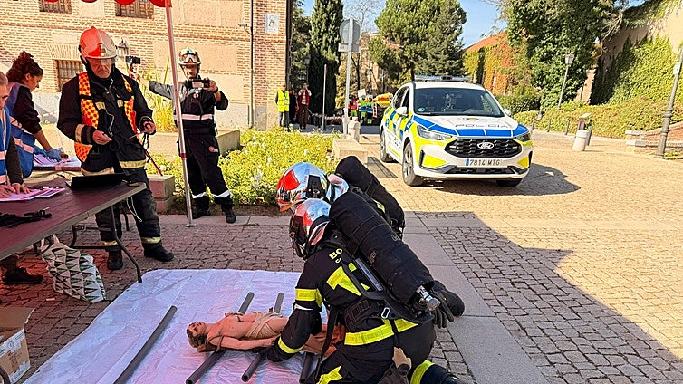 Boadilla del Monte acoge un simulacro para proteger su arte sacro del fuego