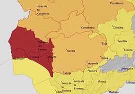 Andalucía lanza el aviso rojo en la costa de Huelva por riesgo de inundaciones y pide evitar desplazamientos