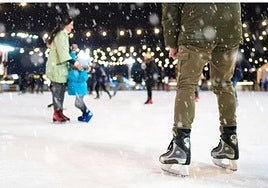 La pista de hielo volverá a instalarse esta Navidad en el parque de Sisebuto de Toledo