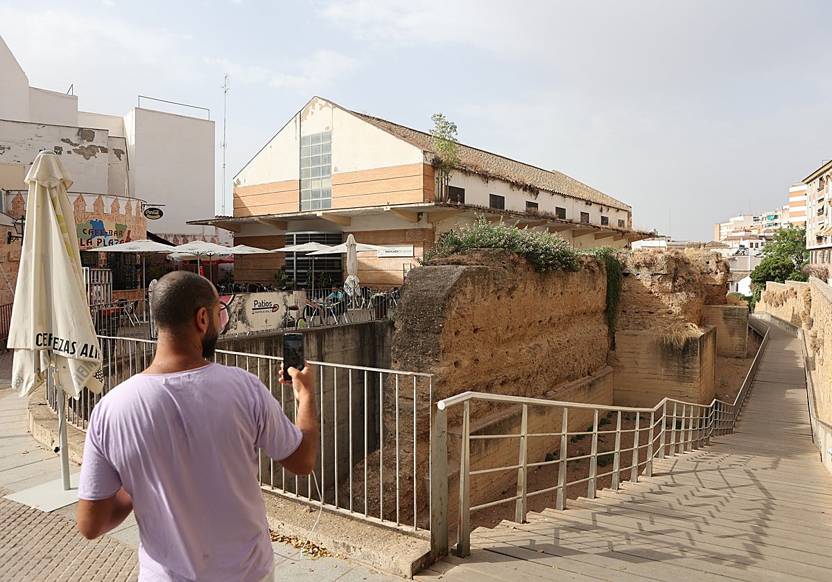 Restos de la muralla en el entorno del Alcázar