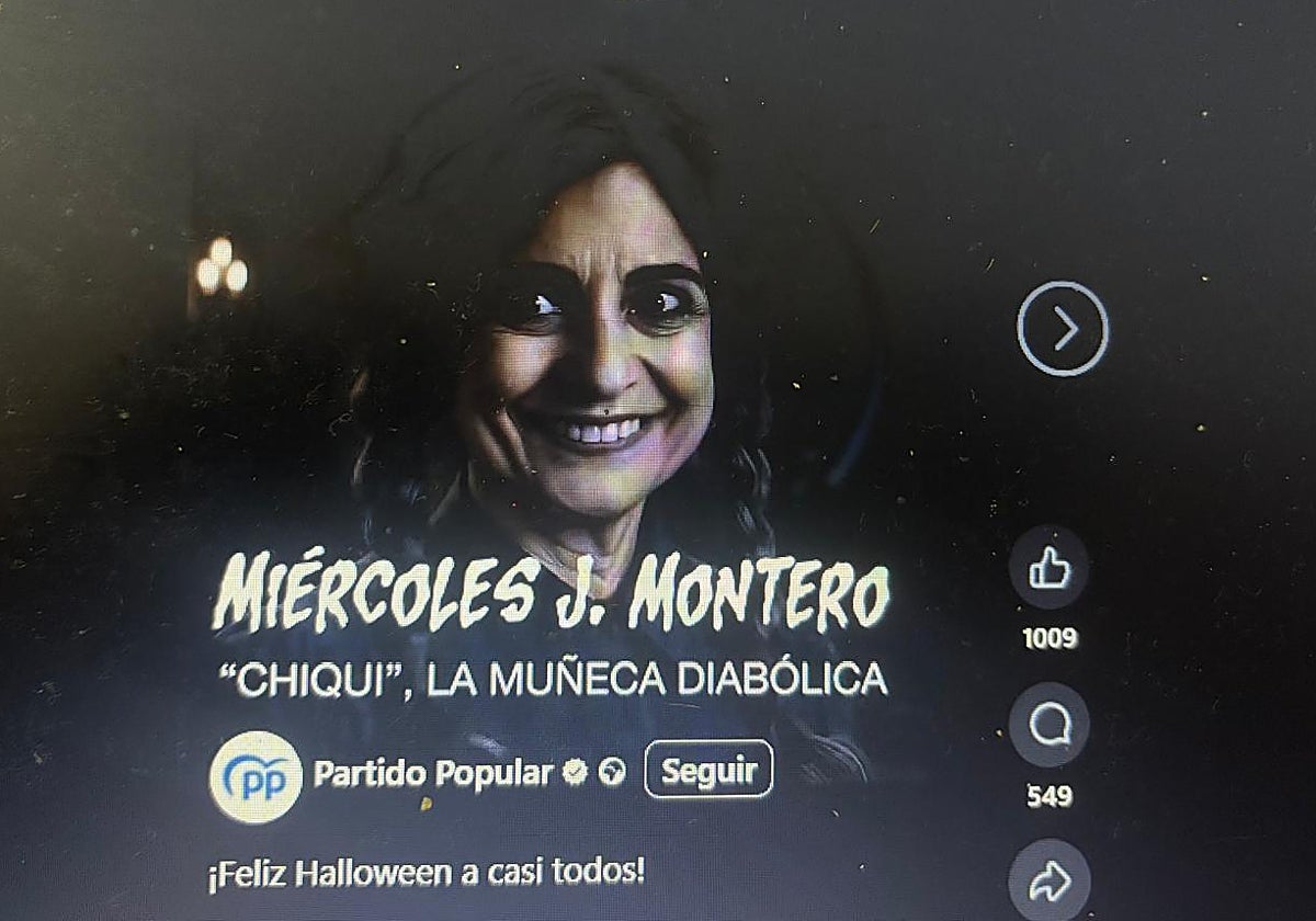 Una imagen del vídeo del PP