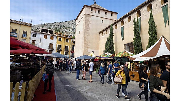 Casetas instaladas en la muestra