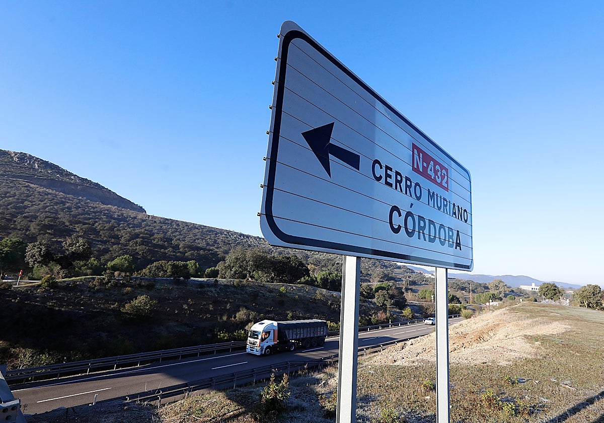 Tramo de la N-432 en dirección a Cerro Muriano