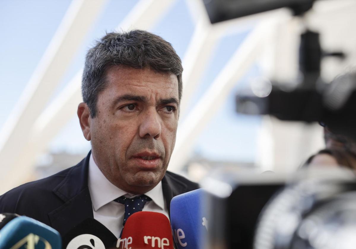 El presidente de la Comunidad Valenciana, Carlos Mazón