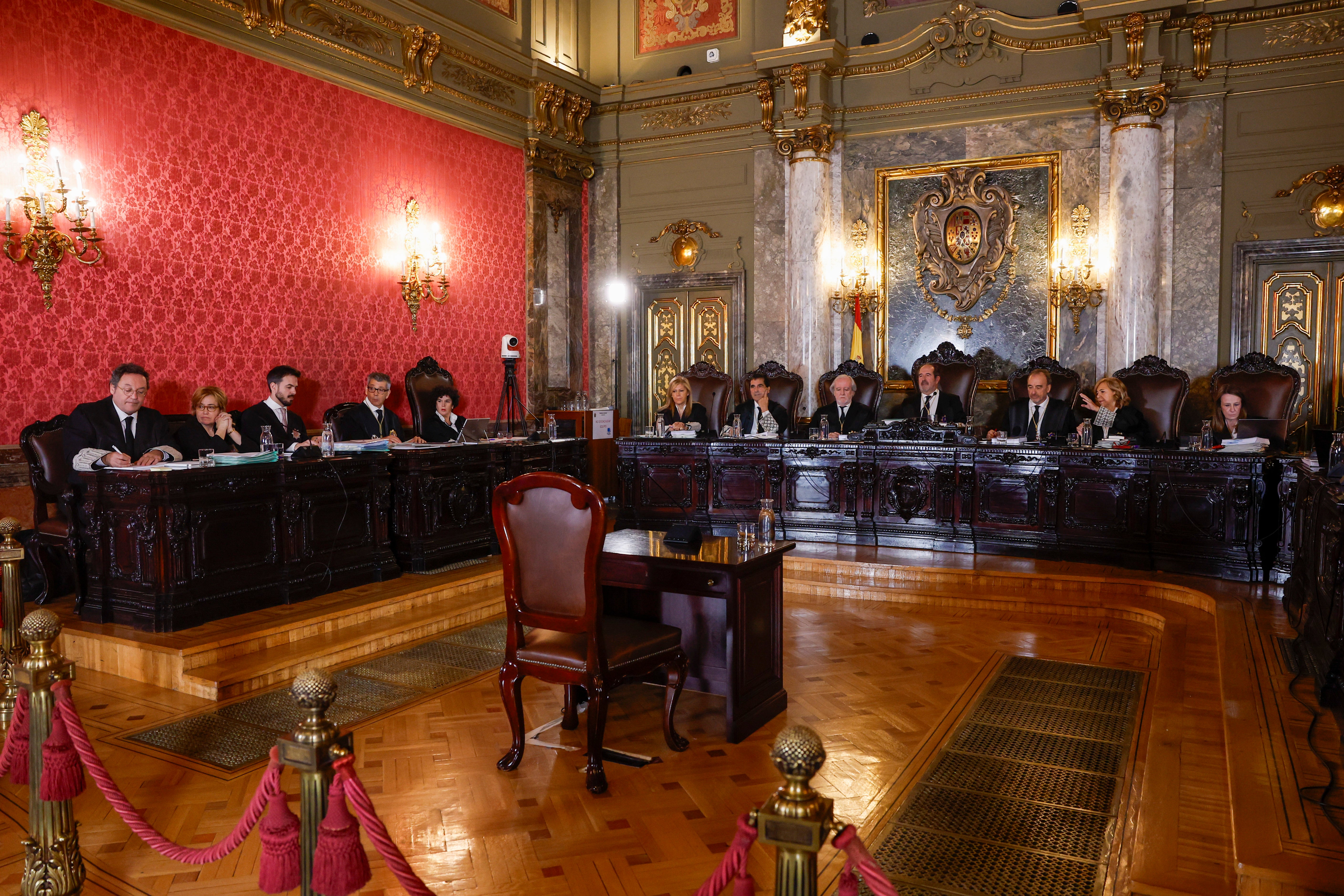 El Tribunal Supremo, durante el juicio al fiscal general