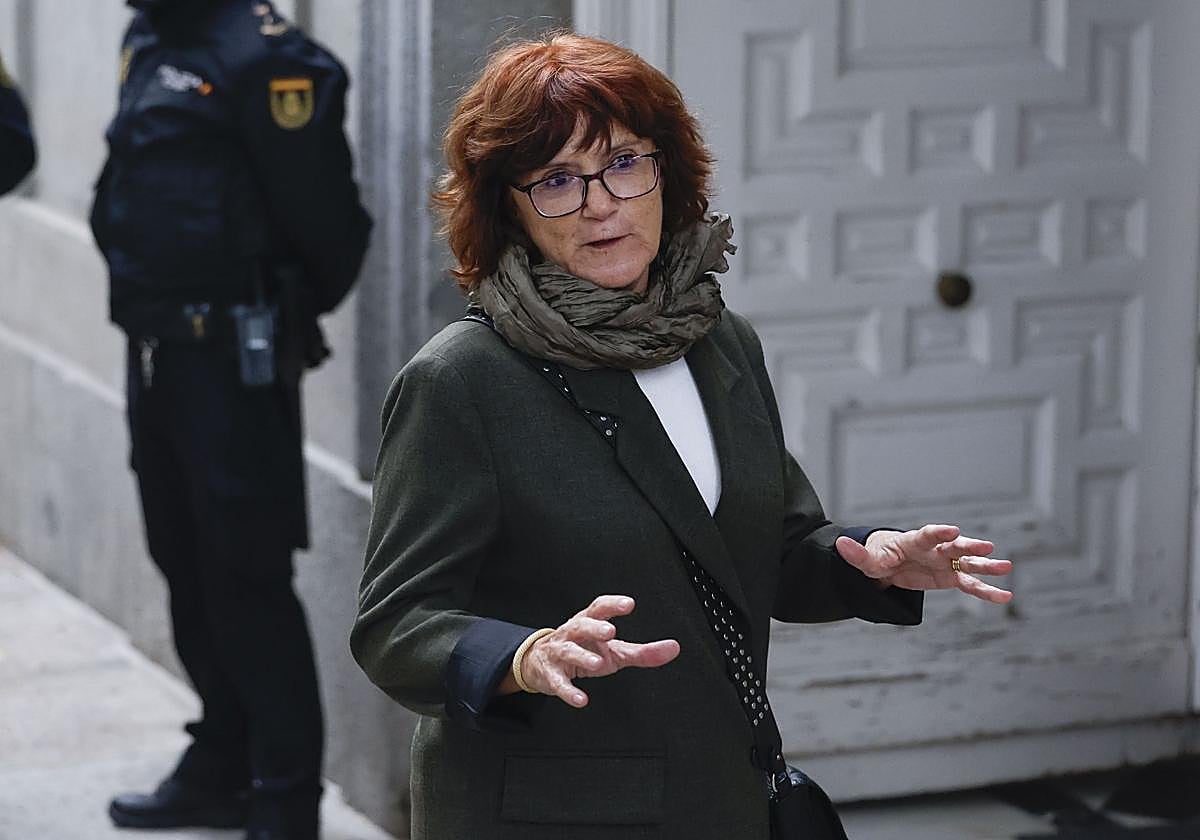 Mar Hedo, a su llegada al Tribunal Supremo este martes