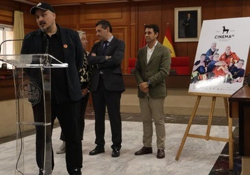 Presentación del cartel de Cinema25, este martes en el Ayuntamento