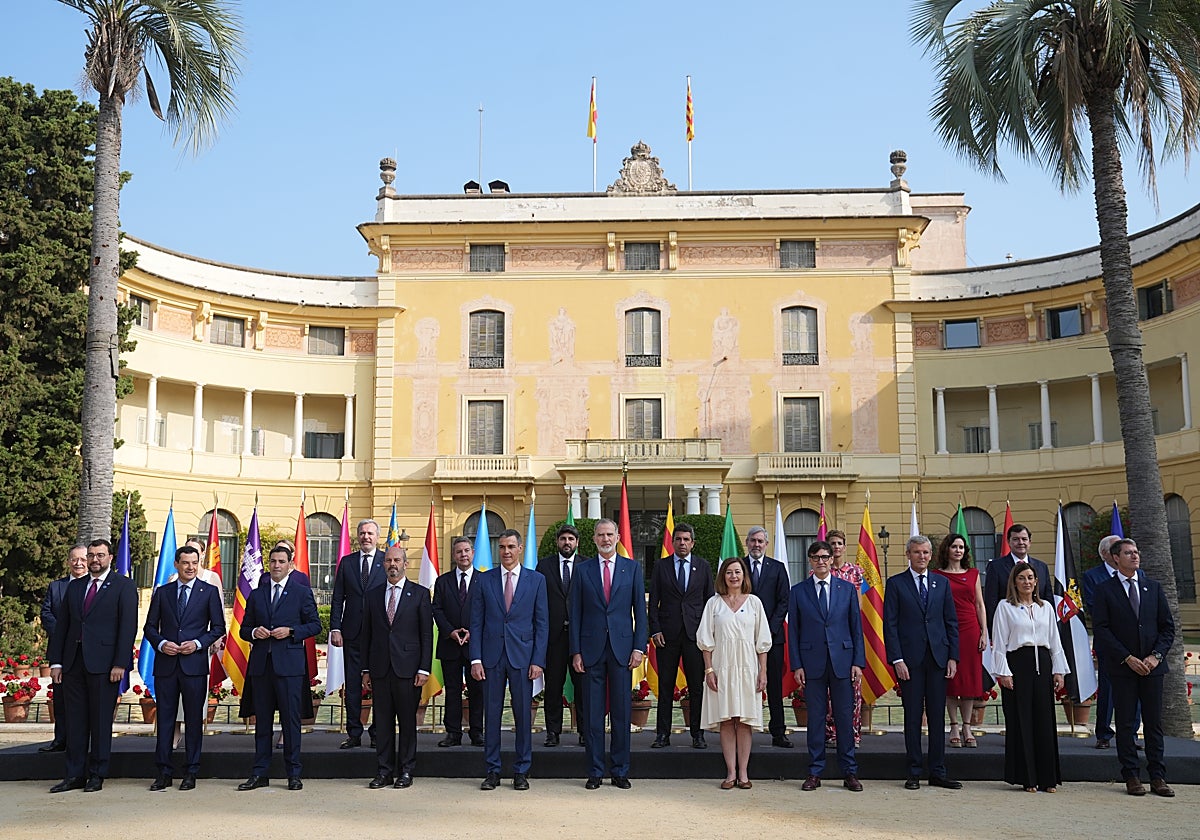 Conferencia de Presidentes celebrada en el Palacio de Pedralbes en Barcelona