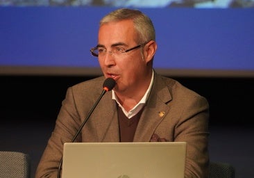 Antonio Campos durante una presentación en Berja en una imagen de archivo