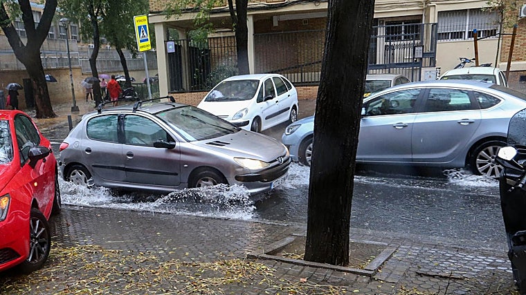 Lluvia la pasada semana en Sevilla