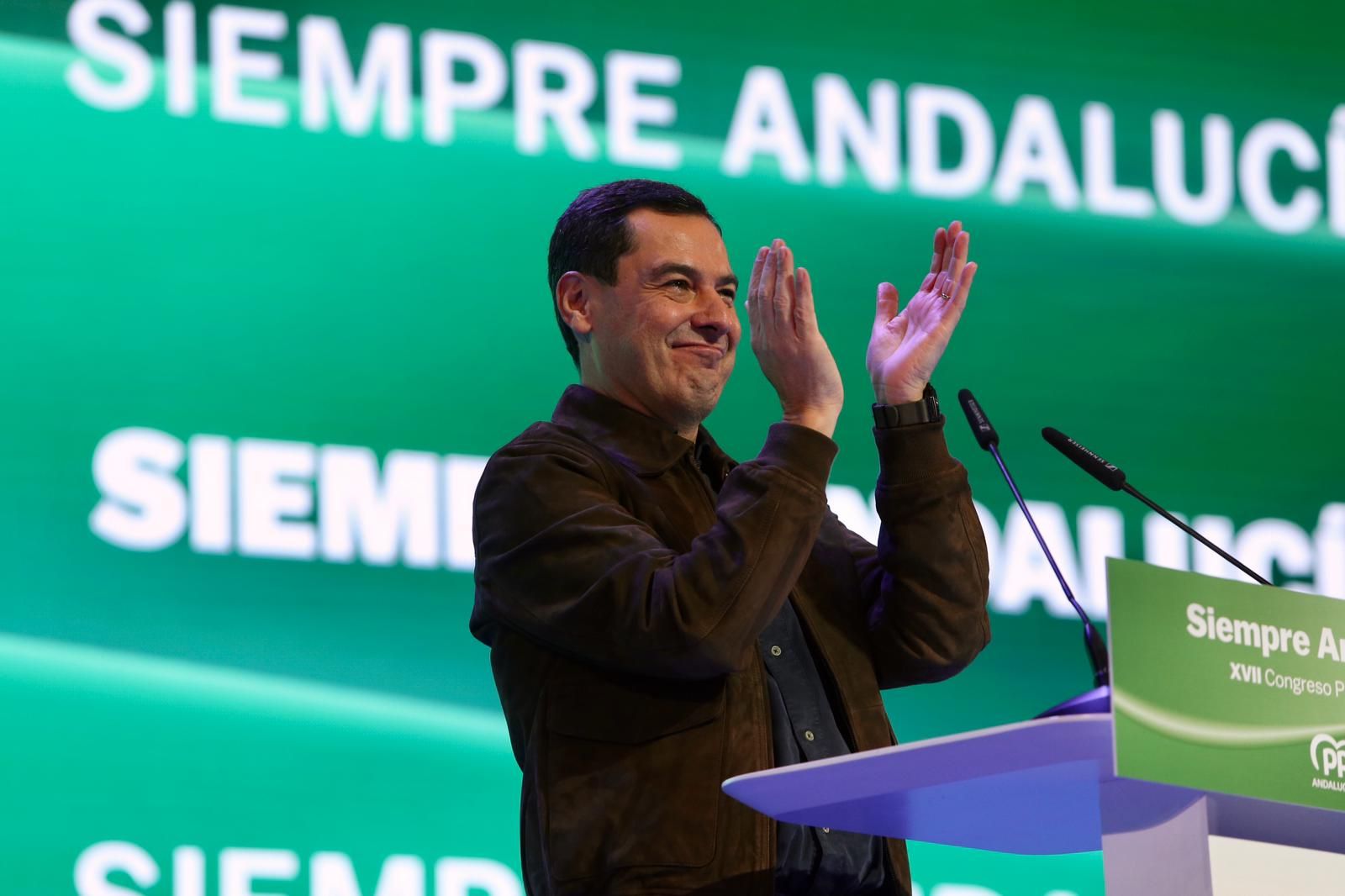 Congreso autonómico del PP de Andalucía: Juanma Moreno, reelegido presidente del PP-A con el 99,95% de los votos