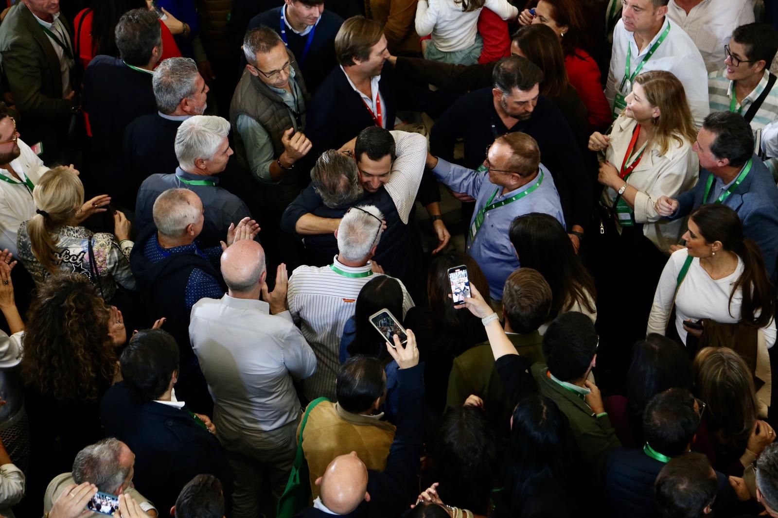 Congreso autonómico del PP de Andalucía: Juanma Moreno, reelegido presidente del PP-A con el 99,95% de los votos