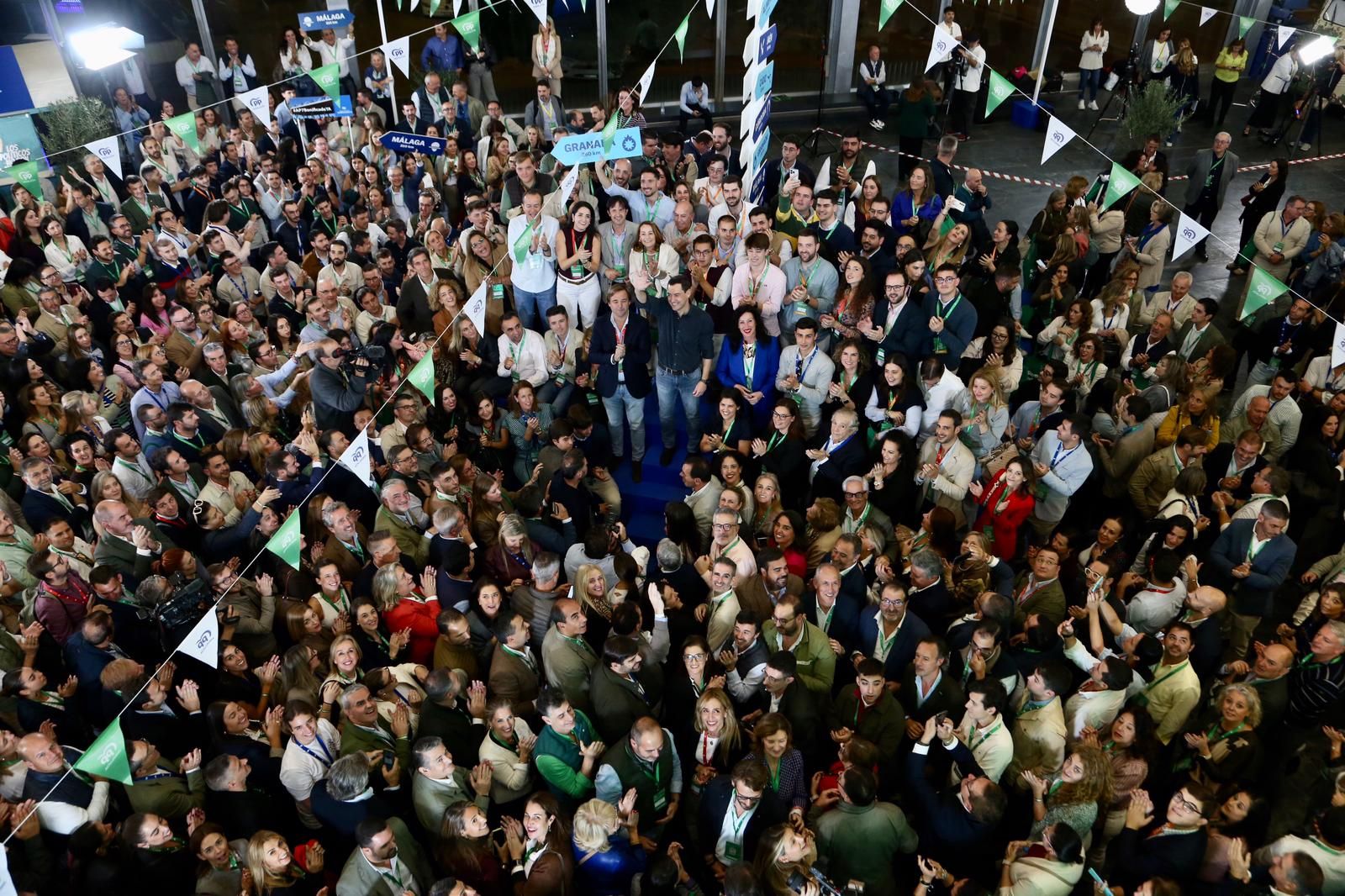 Congreso autonómico del PP de Andalucía: Juanma Moreno, reelegido presidente del PP-A con el 99,95% de los votos